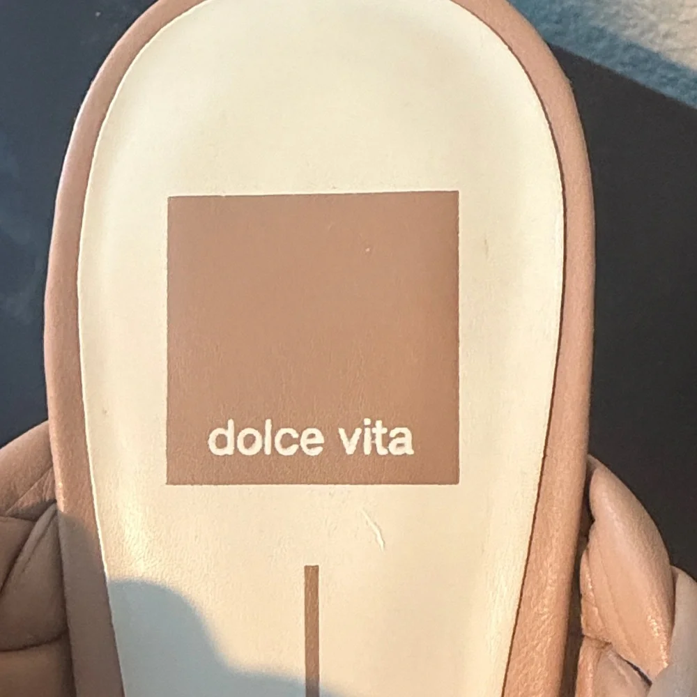 Dolce Vita Tan Braided Heels - Size 7 - Picture 2 of 8